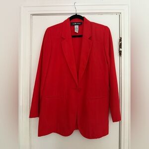 Vintage Sag Harbor Oversized Red Women's Blazer